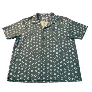 OUTDOOR VOICES MEN’S GREEN BUTTON DOWN SHORT SLEEVE LIGHTWEIGHT SHIRT SIZE LARGE